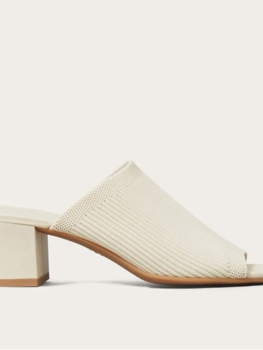 Everlane Glove Mule Knit Slide Mules in ReKnit Bone